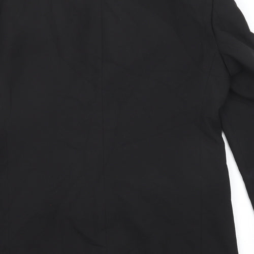Marks and Spencer Mens Black Polyester Tuxedo Suit Jacket Size 40 Regular