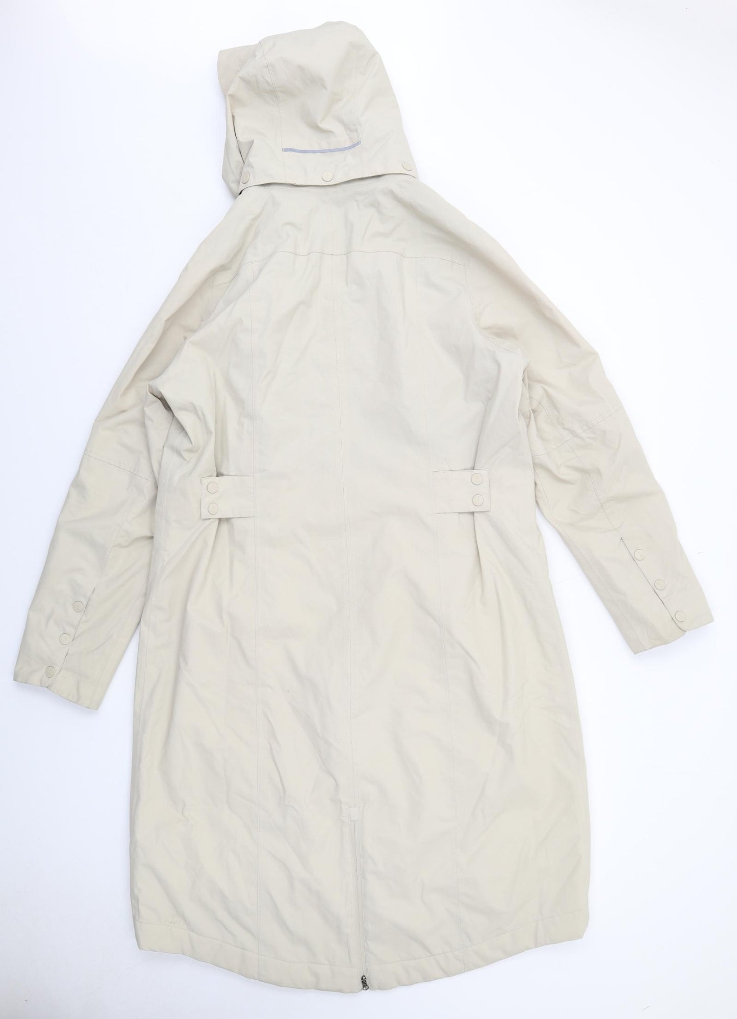 Seasalt Womens Beige Parka Coat Size 16 Zip