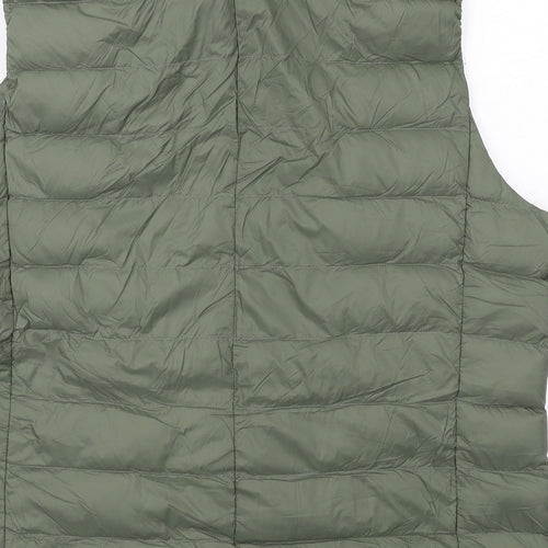 Marks and Spencer Womens Green Gilet Jacket Size 18 Zip