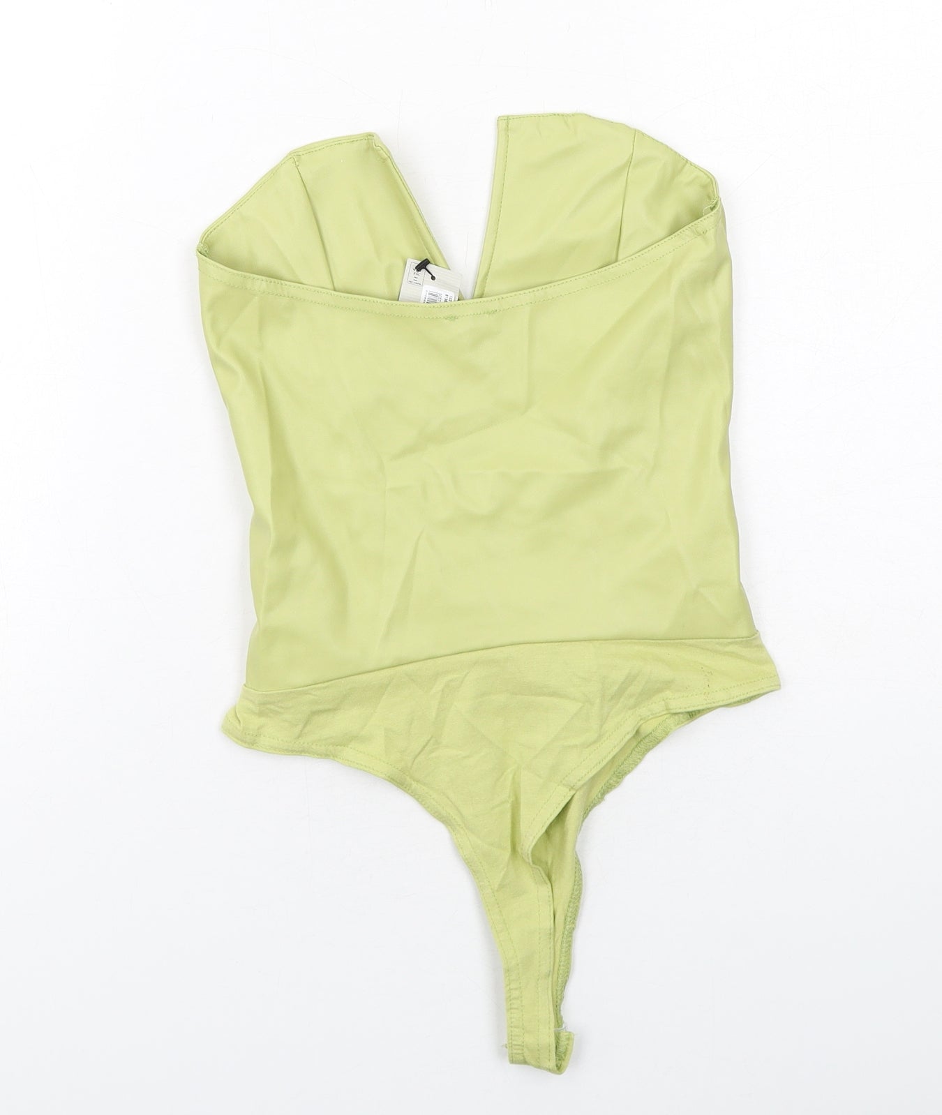 River Island Womens Green Polyester Bodysuit One-Piece Size 8 Snap