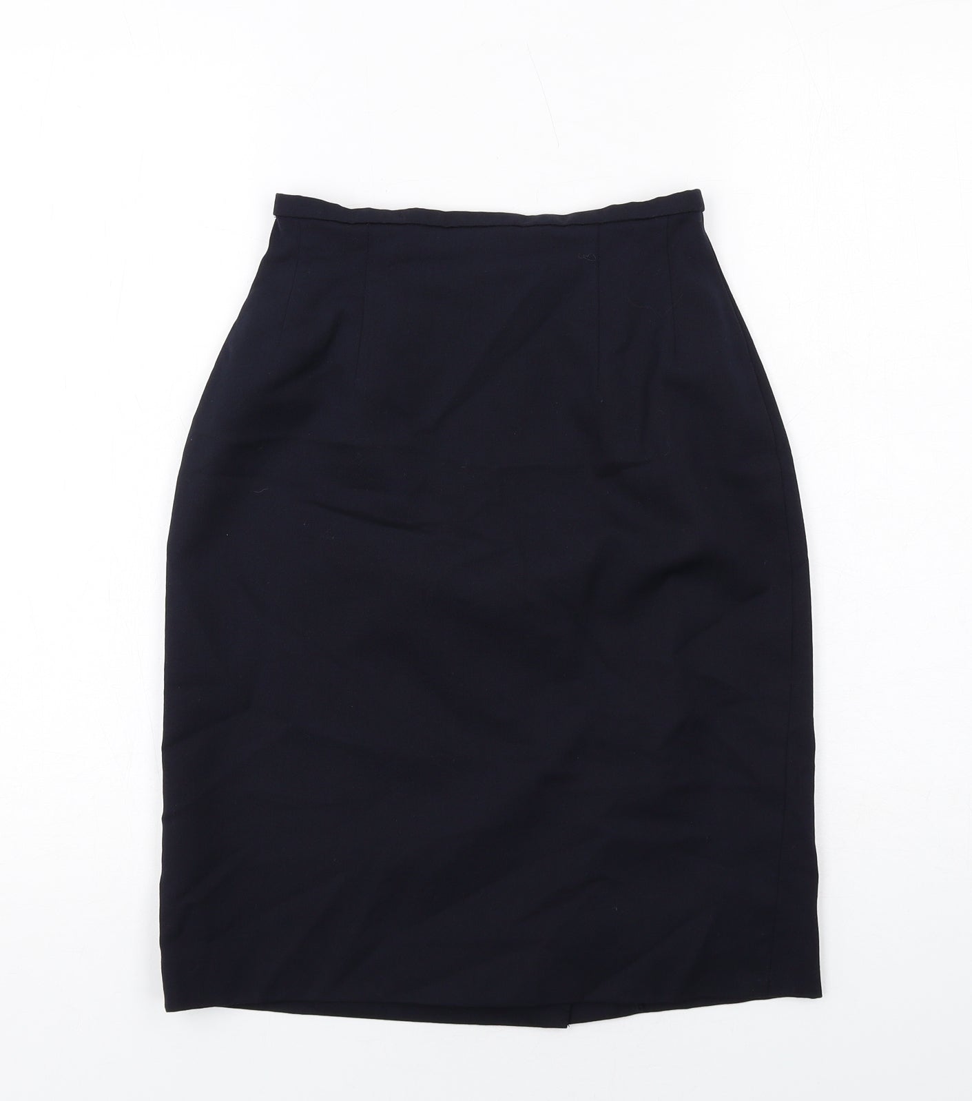 Precis Womens Blue Wool Straight & Pencil Skirt Size 8 Zip