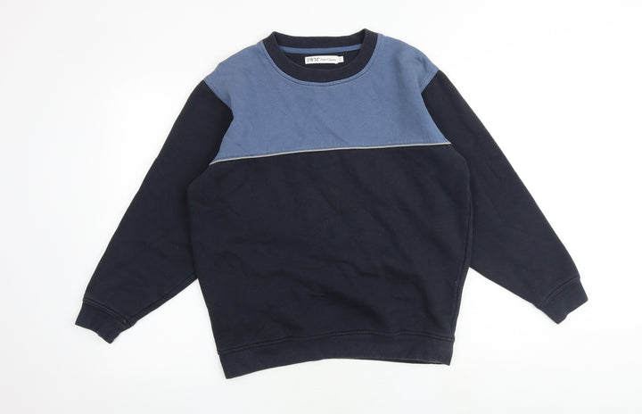 EWM Mens Blue Cotton Pullover Sweatshirt Size S