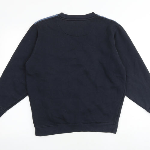 EWM Mens Blue Cotton Pullover Sweatshirt Size S