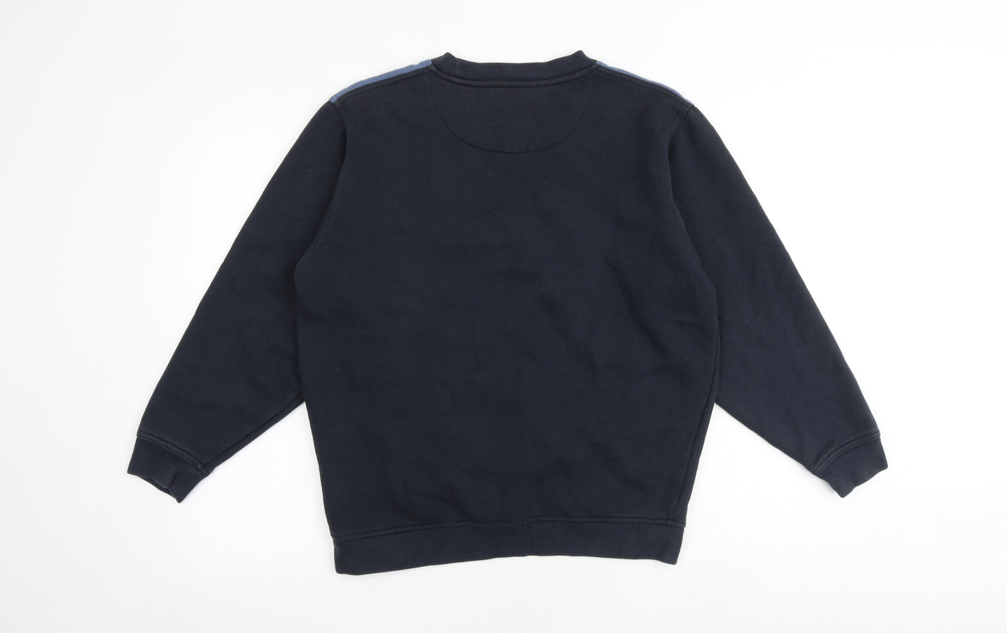 EWM Mens Blue Cotton Pullover Sweatshirt Size S