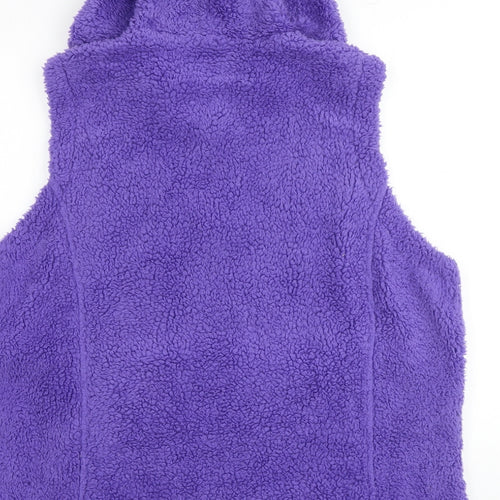 Cotton Traders Womens Purple Polyester Full Zip Hoodie Size 20 Zip