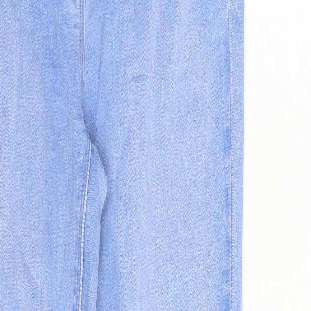 NEXT Womens Blue Cotton Jegging Jeans Size 8 Slim Zip