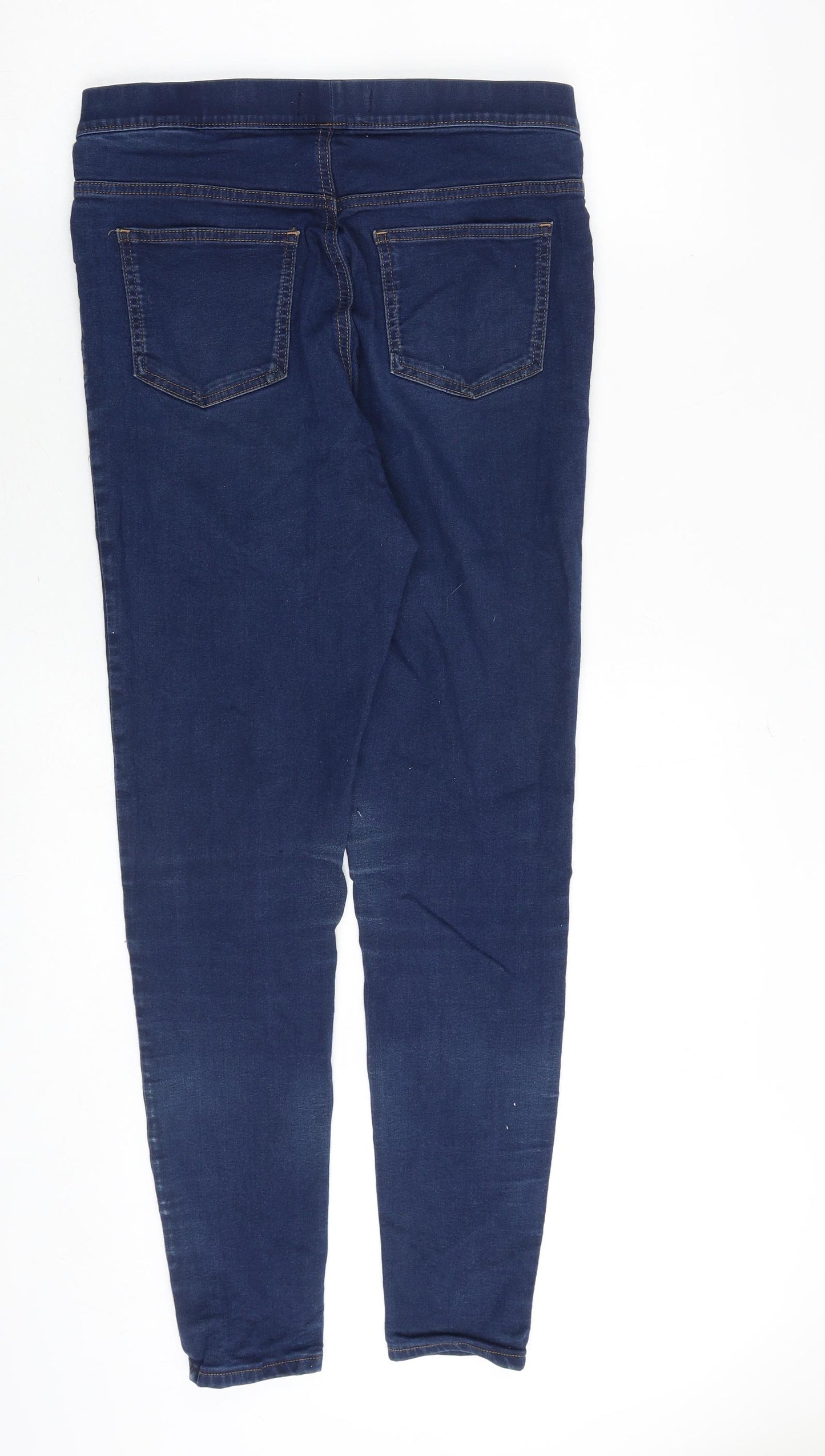 Marks and Spencer Womens Blue Cotton Jegging Jeans Size 12 Regular