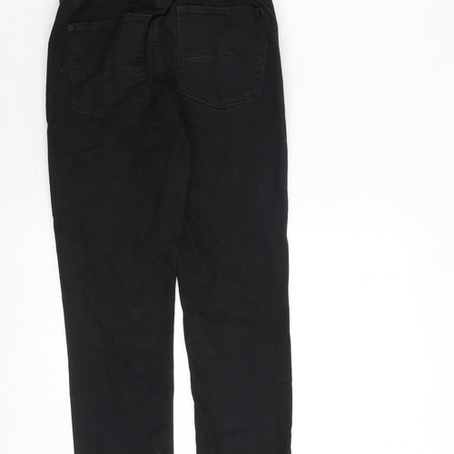 NEXT Boys Black Cotton Straight Jeans Size 12 Years Regular Zip
