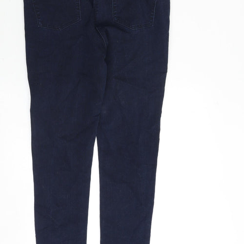 NEXT Womens Blue Cotton Skinny Jeans Size 8 Slim Zip