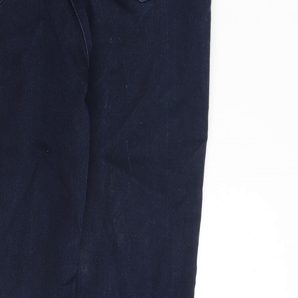 NEXT Womens Blue Cotton Skinny Jeans Size 8 Slim Zip