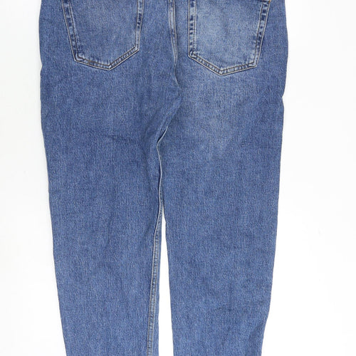 Zara Womens Blue Cotton Skinny Jeans Size 35 in Regular Zip