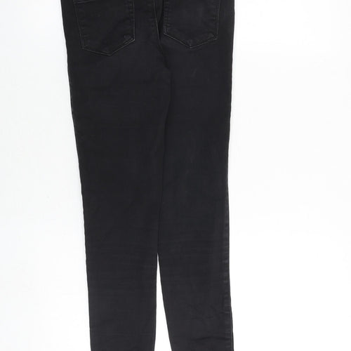 Kids Only Girls Black Cotton Skinny Jeans Size 12 Years Regular Zip