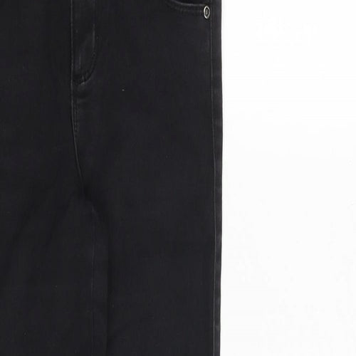 Kids Only Girls Black Cotton Skinny Jeans Size 12 Years Regular Zip