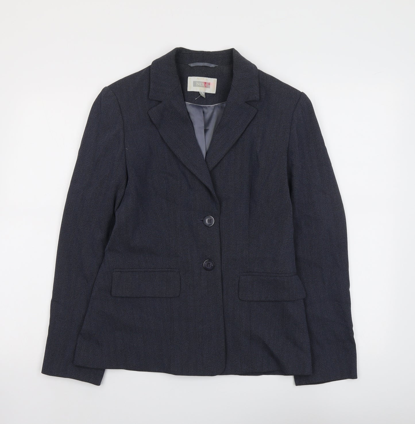 NEXT Womens Blue Striped Jacket Blazer Size 10 Button