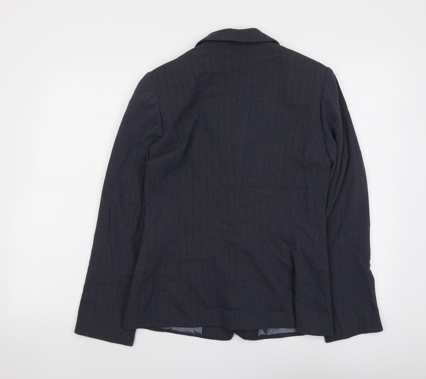 NEXT Womens Blue Striped Jacket Blazer Size 10 Button