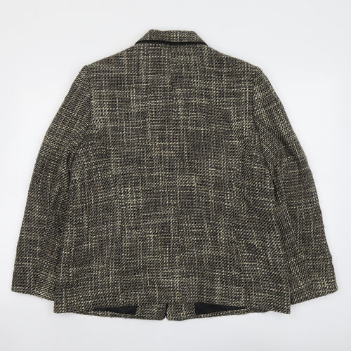Eastex Womens Brown Jacket Blazer Size 14 Button