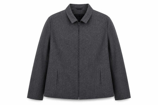 Front view of St Bernard women’s blue jacket, size UK 18, zip