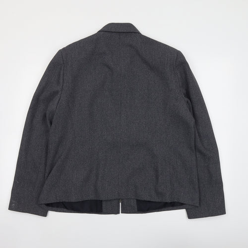 St Bernard Womens Blue Jacket Size 18 Zip
