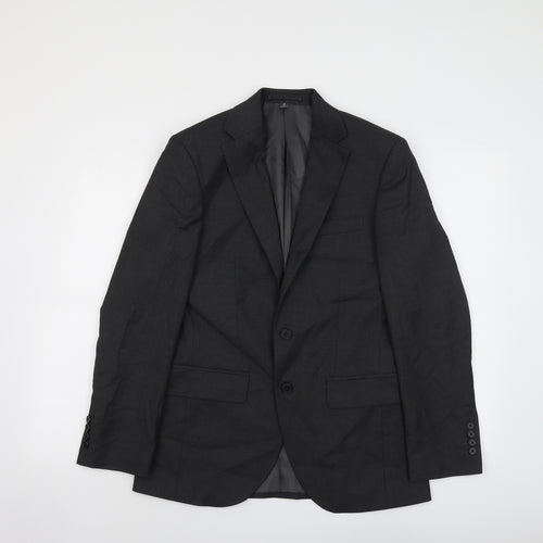 Marks and Spencer Mens Grey Polyester Jacket Suit Jacket Size 36 Regular