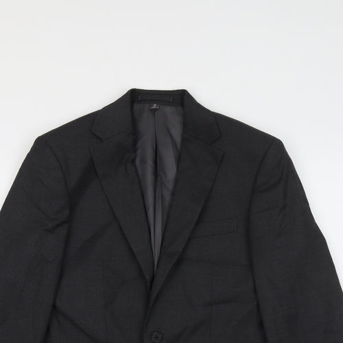 Marks and Spencer Mens Grey Polyester Jacket Suit Jacket Size 36 Regular