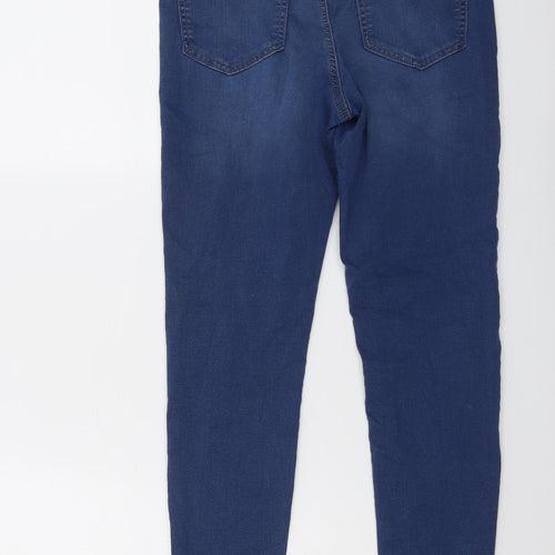 Marks and Spencer Womens Blue Cotton Jegging Jeans Size 8 L26 in Regular