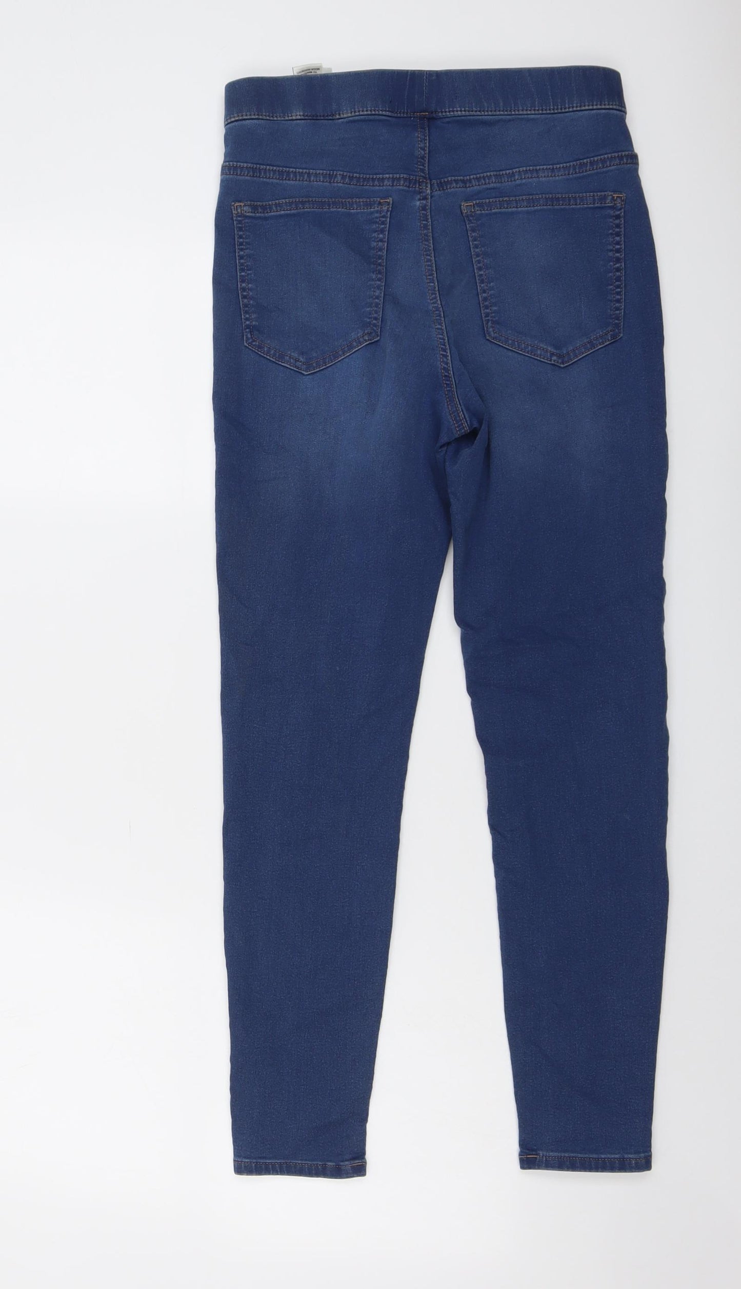 Marks and Spencer Womens Blue Cotton Jegging Jeans Size 8 L26 in Regular