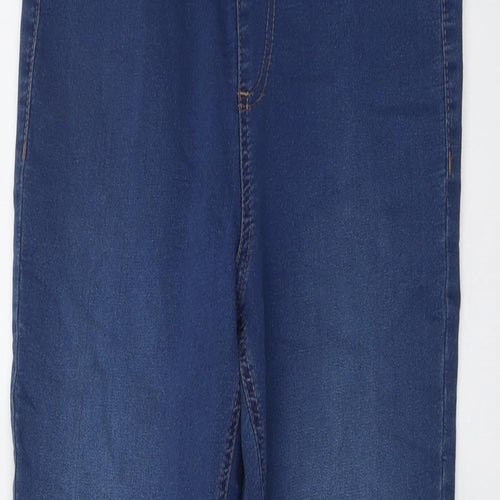 Marks and Spencer Womens Blue Cotton Jegging Jeans Size 8 L26 in Regular