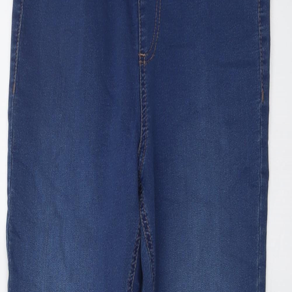 Marks and Spencer Womens Blue Cotton Jegging Jeans Size 8 L26 in Regular