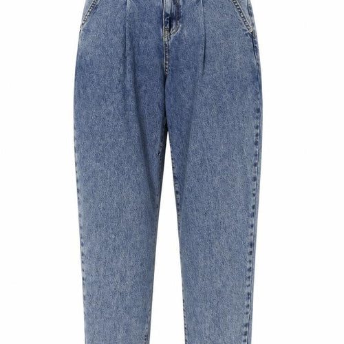 River Island Womens Blue Cotton Mom Jeans Size 6 L30 in Regular Button