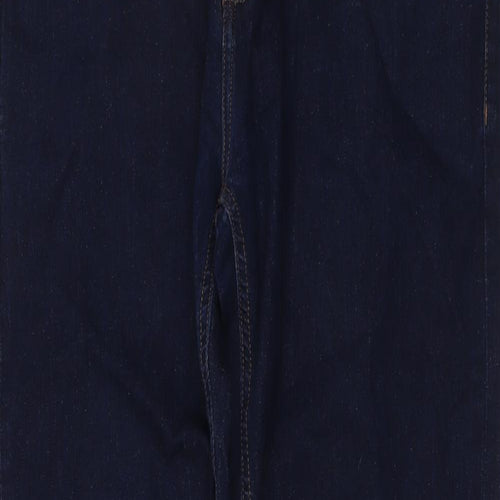 NEXT Womens Blue Cotton Straight Jeans Size 34 in L30 in Regular Button
