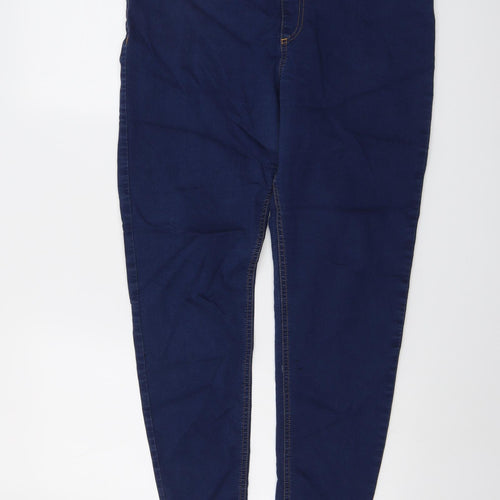 Marks and Spencer Womens Blue Cotton Jegging Jeans Size 16 L26 in Regular