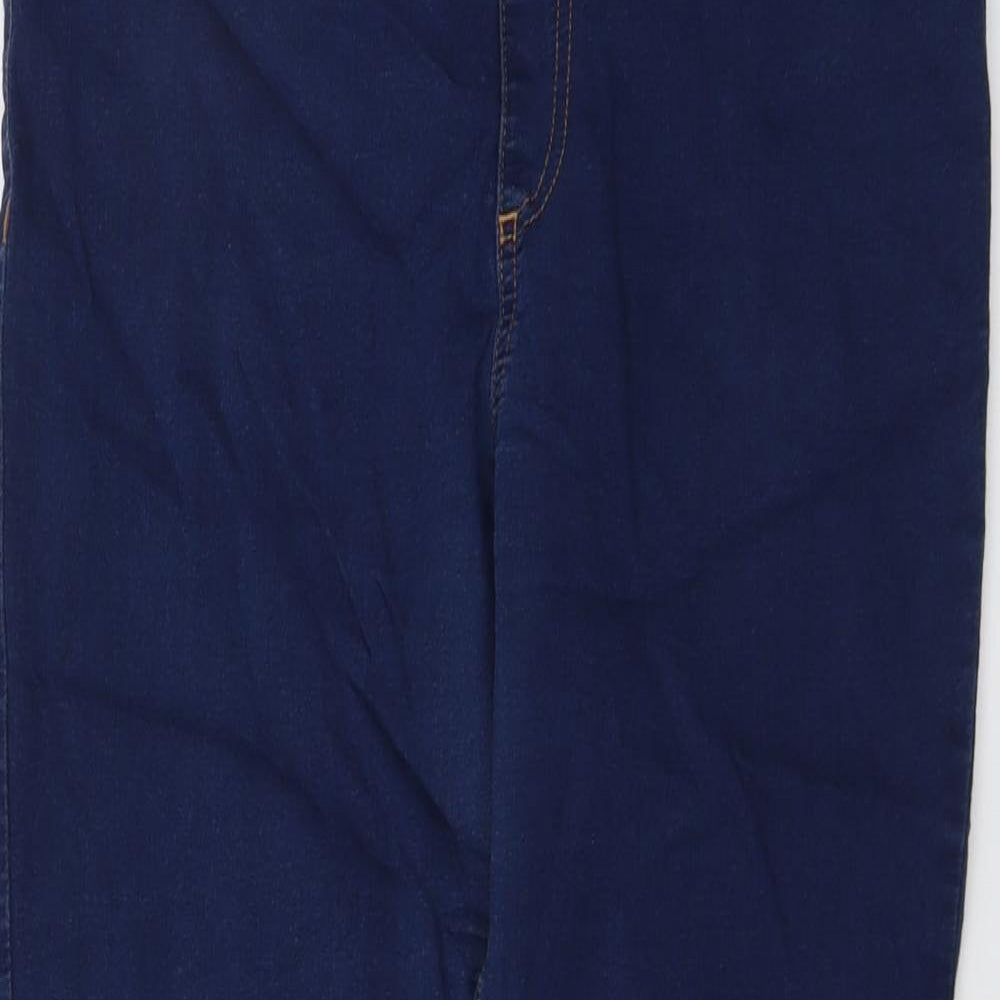 Marks and Spencer Womens Blue Cotton Jegging Jeans Size 16 L26 in Regular