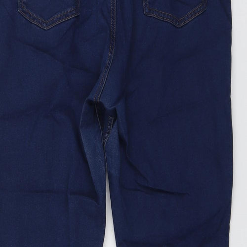Marks and Spencer Womens Blue Cotton Jegging Jeans Size 16 L26 in Regular