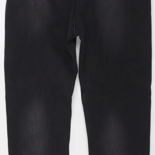 NEXT Boys Grey Cotton Tapered Jeans Size 9 Months Regular Drawstring