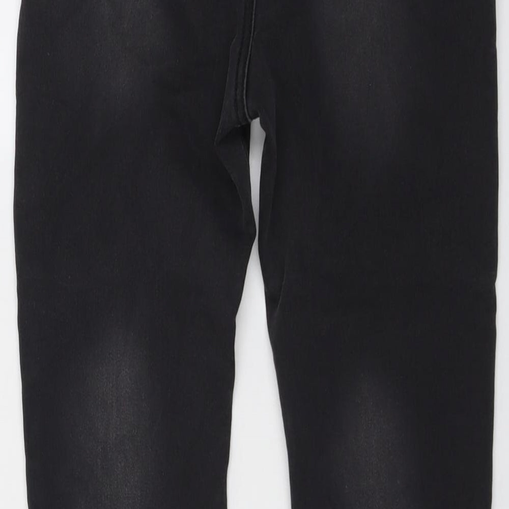 NEXT Boys Grey Cotton Tapered Jeans Size 9 Months Regular Drawstring