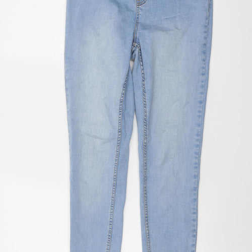 New Look Womens Blue Cotton Jegging Jeans Size 12 L28 in Regular