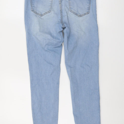 New Look Womens Blue Cotton Jegging Jeans Size 12 L28 in Regular