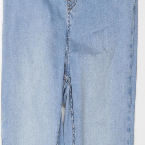 New Look Womens Blue Cotton Jegging Jeans Size 12 L28 in Regular
