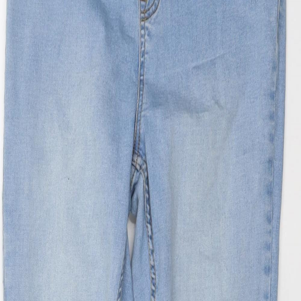New Look Womens Blue Cotton Jegging Jeans Size 12 L28 in Regular