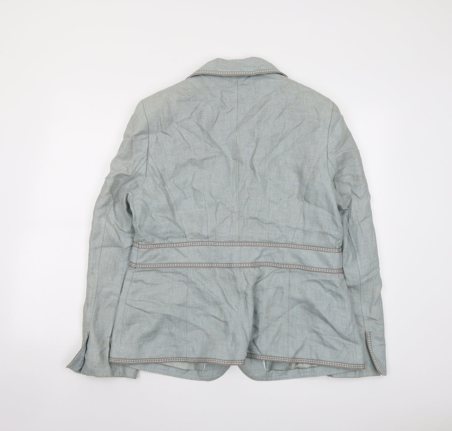 NEXT Womens Green Jacket Blazer Size 10 Button