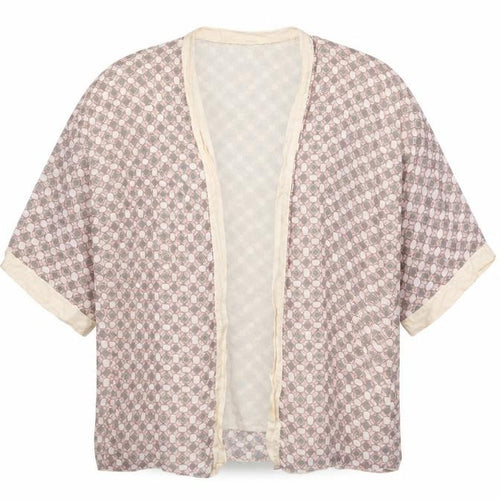 Carla Conti Womens Multicoloured Geometric Viscose Kimono Blouse Size S V-Neck