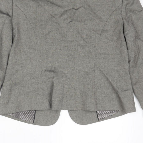 NEXT Womens Grey Jacket Blazer Size 14 Button