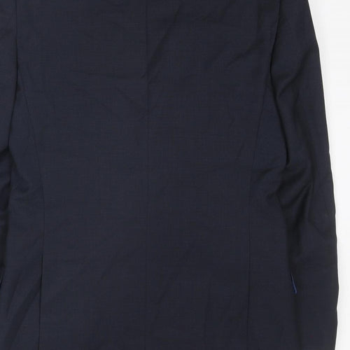 Marks and Spencer Mens Blue Wool Jacket Suit Jacket Size 38 Regular