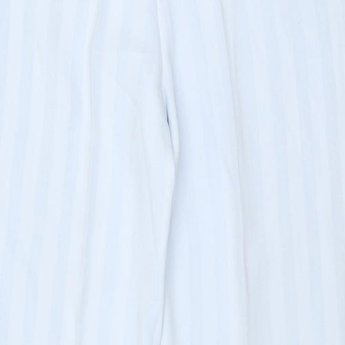 Busy Womens Blue Striped Polyester Trousers Size 14 Regular Zip