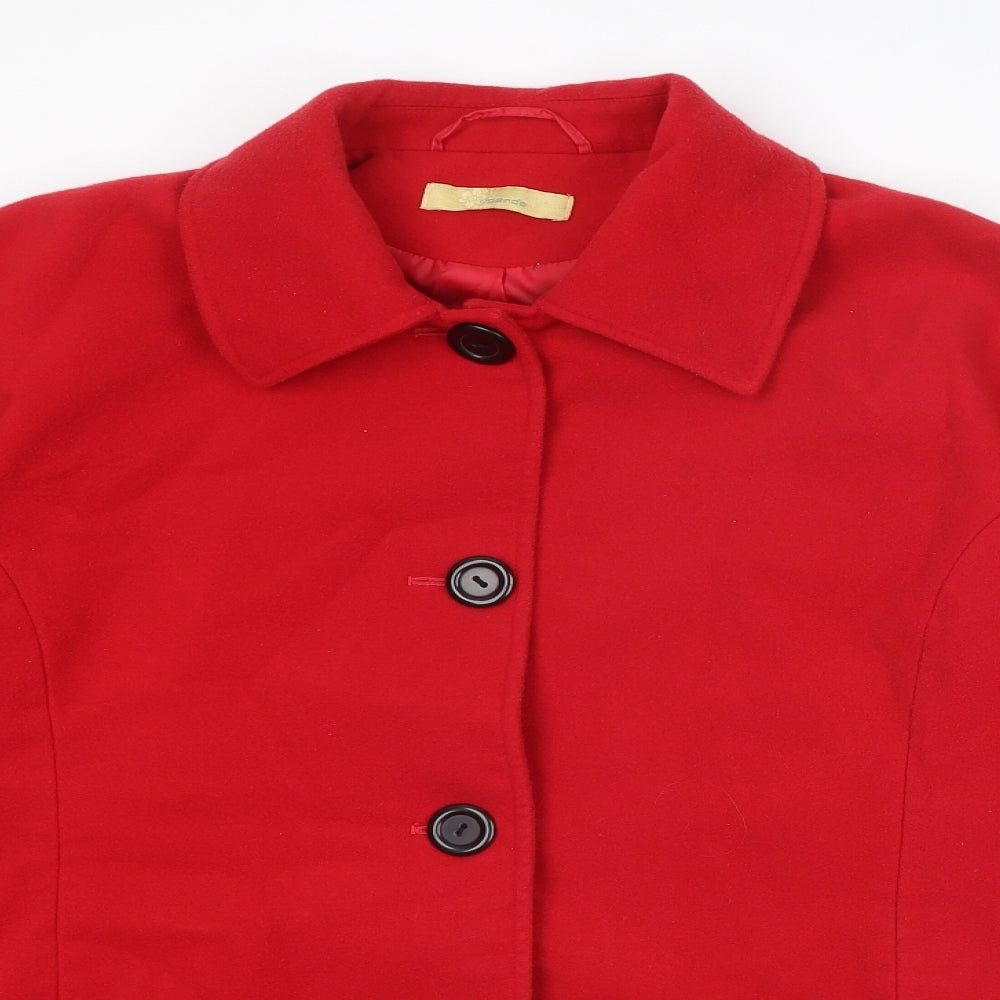 Agenda Womens Red Jacket Size 20 Button