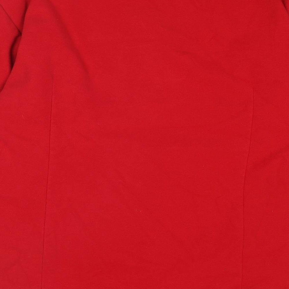 Agenda Womens Red Jacket Size 20 Button