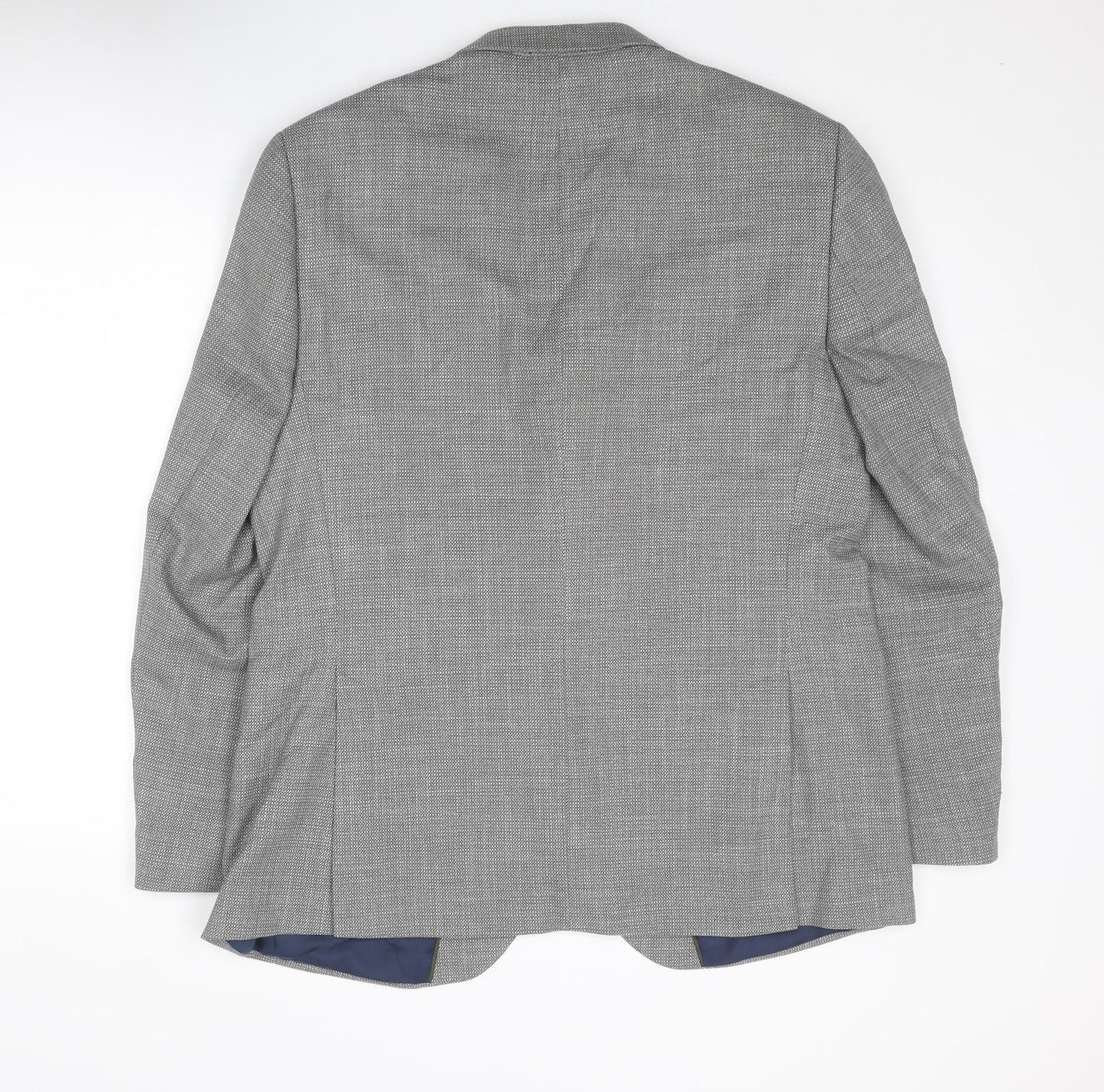 Marks and Spencer Mens Grey Polyester Jacket Suit Jacket Size 42 Regular