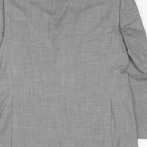 Marks and Spencer Mens Grey Polyester Jacket Suit Jacket Size 42 Regular