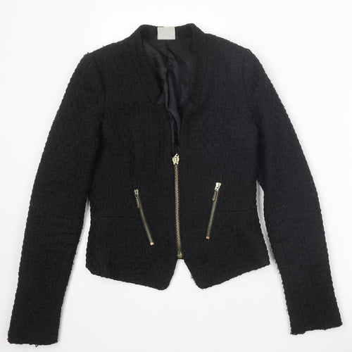 Cubus Womens Black Jacket Size 6 Zip