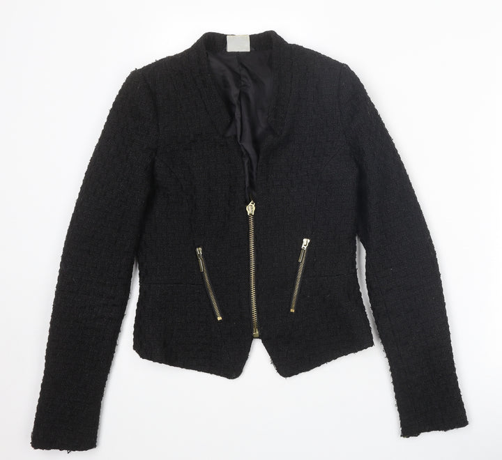 Cubus Womens Black Jacket Size 6 Zip